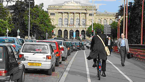 Vélo dans la circulation